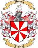 Henson Family Crest from England