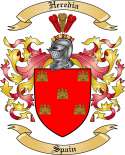 Heredia Family Crest from Spain