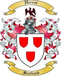 Herrot Family Crest from Scotland