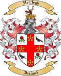 Hertlegh Family Crest from Ireland