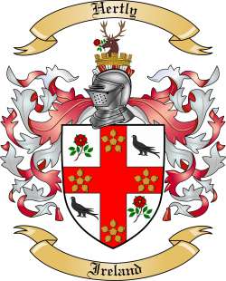 Hertly Family Crest from Ireland