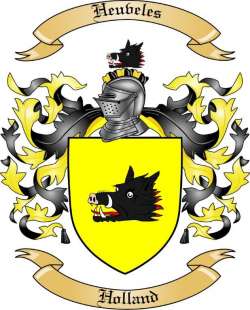 Heuveles Family Crest from Holland