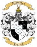 Hewarden Family Crest from England