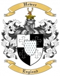 Hewer Family Crest from England