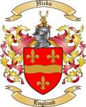 Hicks Family Crest from England