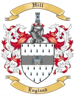 Hill Family Crest from England