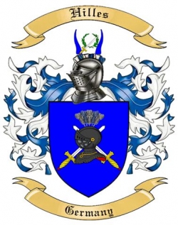 Hilles Family Crest from Germany2