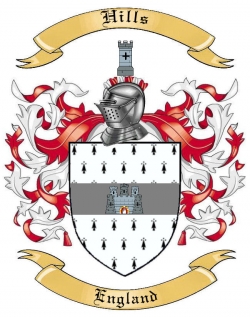 Hills Family Crest from England