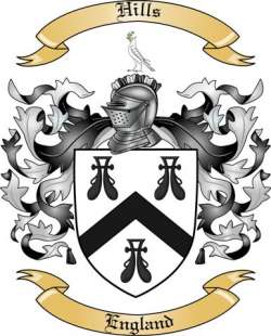 Hills Family Crest from England2