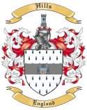 Hills Family Crest from England