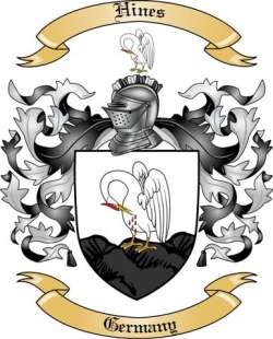 Hines Family Crest from Germany