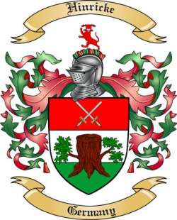 Hinricke Family Crest from Germany2