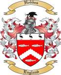 Hobbes Family Crest from England