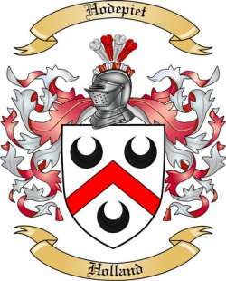 Hodepiet Family Crest from Holland