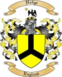 Hodge Family Crest from England