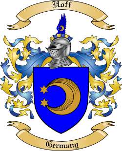 Hoff Family Crest from Germany2
