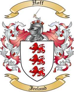 Hoff Family Crest from Ireland