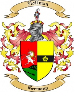 Hoffman Family Crest from Germany