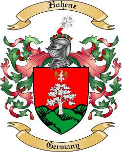 Hohenz Family Crest from Germany