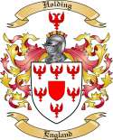 Holding Family Crest from England