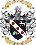 Hollies Family Crest from England