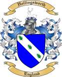 Hollingsworth Family Crest from England