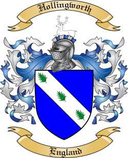 Hollingworth Family Crest from England