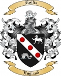 Hollis Family Crest from England