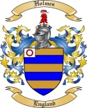 Holmes Family Crest from England