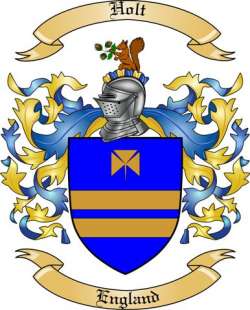 Holt Family Crest from England