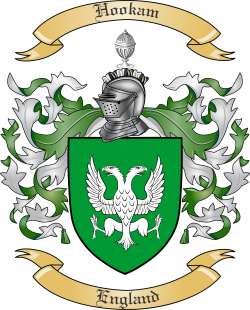 Hookam Family Crest from England