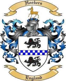 Hookers Family Crest from England