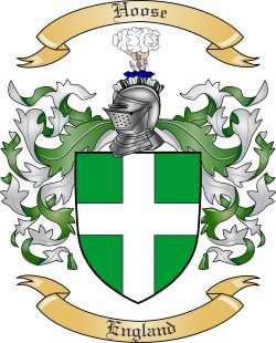 Hoose Family Crest from England