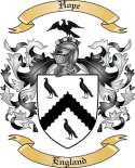 Hope Family Crest from England