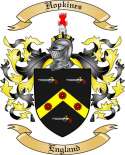 Hopkines Family Crest from England