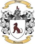 Hoppe Family Crest from Germany