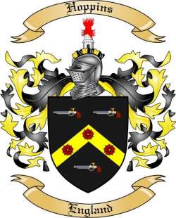 Hoppins Family Crest from England