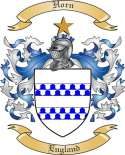 Horn Family Crest from England2