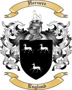 Hornere Family Crest from England