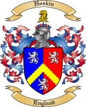 Hoskin Family Crest from England2