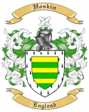 Hoskin Family Crest from England