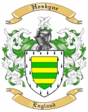 Hoskyne Family Crest from England
