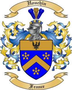 Houchin Family Crest from France