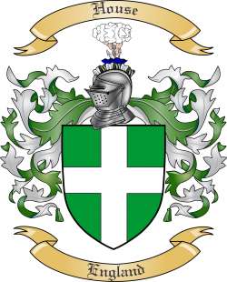 House Family Crest from England