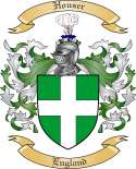 Houser Family Crest from England