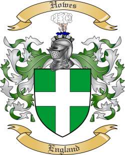 Howes Family Crest from England
