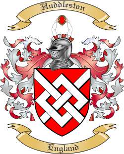 Huddleston Family Crest from England