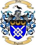 Hude Family Crest from England