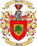 Huerto Family Crest from Spain