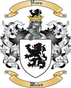 Hues Family Crest from Wales
